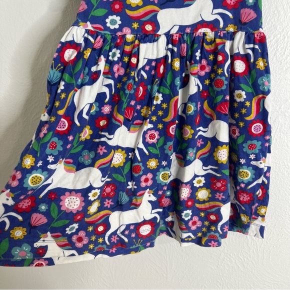 Mini Boden Multicolor Unicorn and Floral Dress size 4/5 - Picture 8 of 12